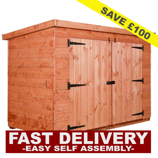 6x3 Pent Bike Shed £100 FLATPACK DISCOUNT